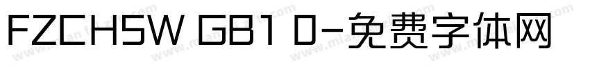 FZCHSW GB1 0字体转换